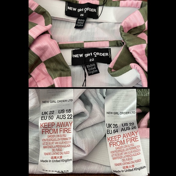 Dolls kill X New girl Order Ribbed Checkerboard Mini Skirt NWT Sizes 2X & 3X - Picture 6 of 12